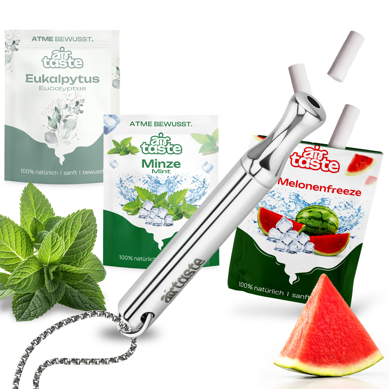 Airtaste Atemkette Starter-Kit Silber