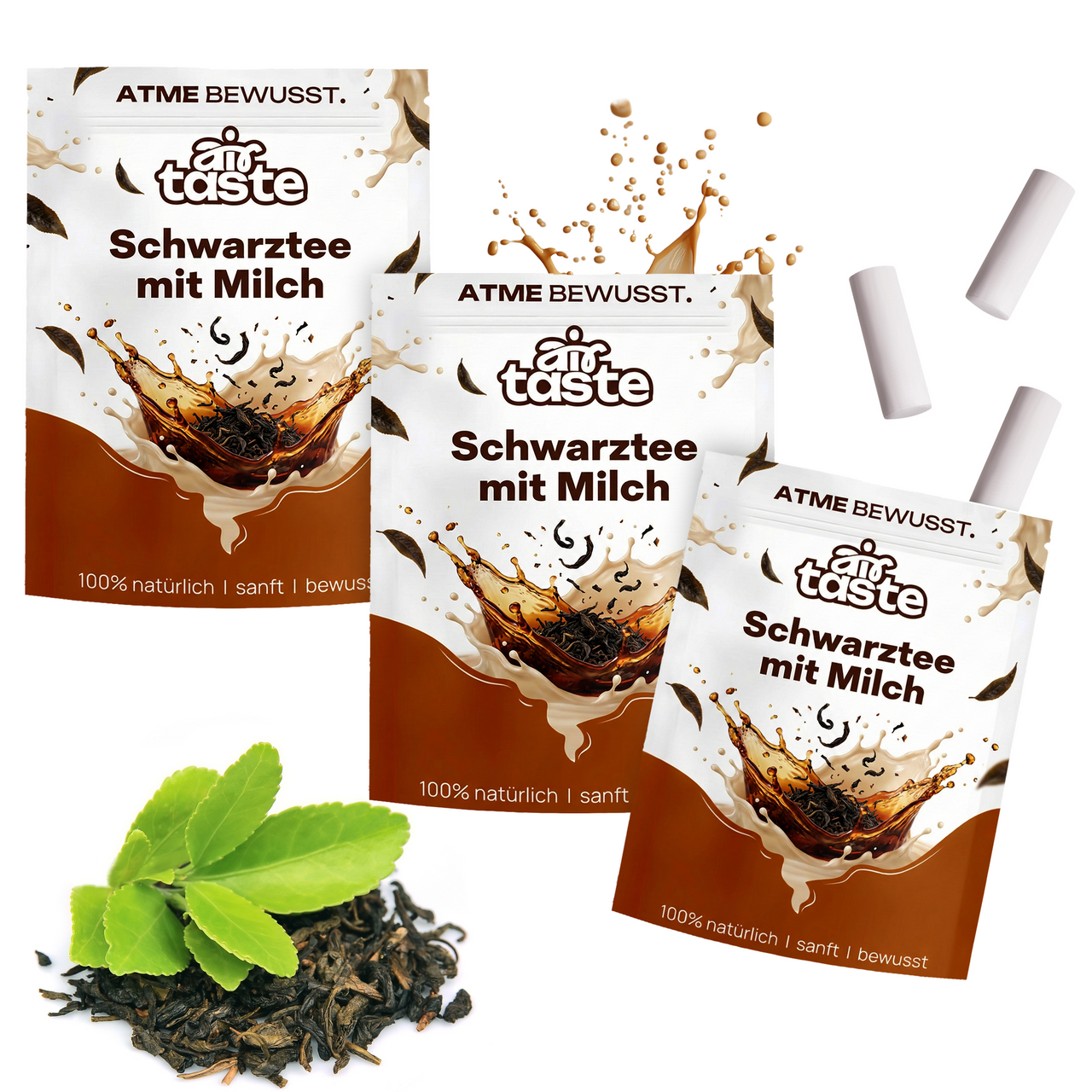 Airtaste Schwarzer Tee mit Milch Geschmacksfilter – 9er Set