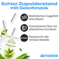 Airtaste Grüner Tee Geschmacksfilter – 9er Set