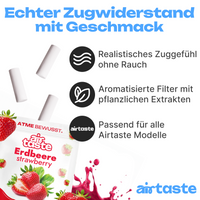 Airtaste Erdbeer Geschmacksfilter – 27er Set