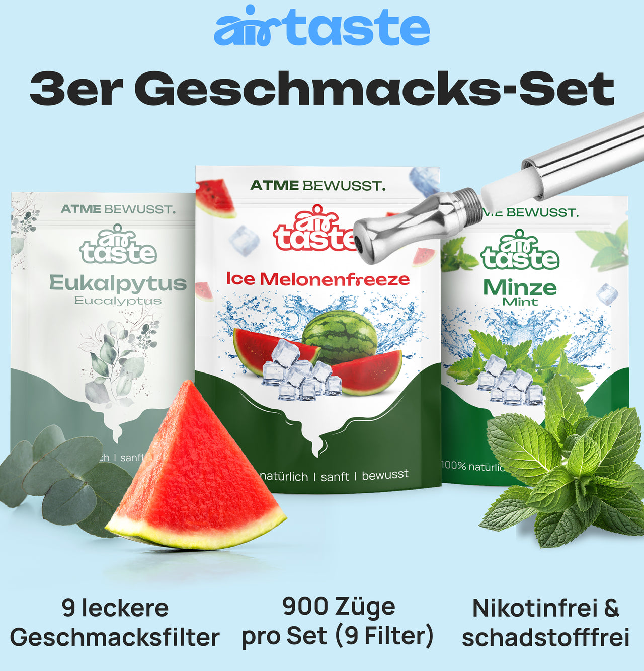 Airtaste Atemkette Starter-Kit Silber