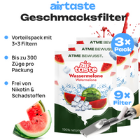 Airtaste Wassermelone Geschmacksfilter – 9 Filter mit 1 Monat Vorrat