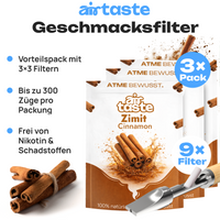 Airtaste Zimt Geschmacksfilter – 9er Set