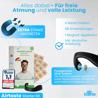 Magnetische Nasenpflaster – besser atmen & ruhiger schlafen | 30 Anwendungen